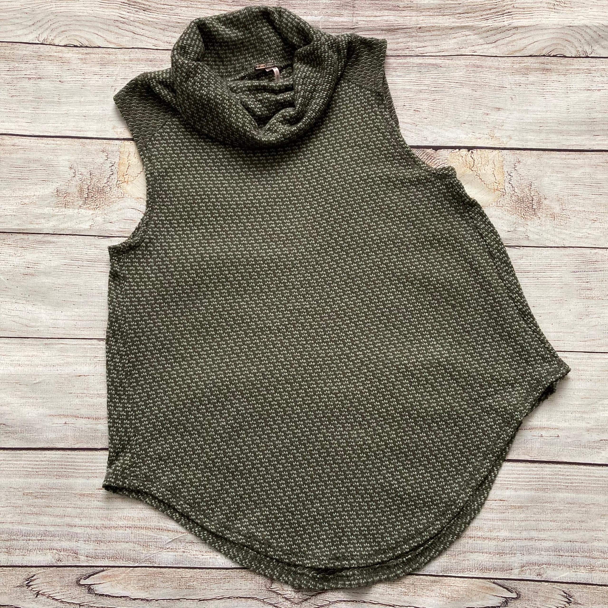 Poof! Junior / Womens Sleeveless Cowl Neck Sweater
