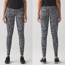 Lululemon Wunder Under Pant III Sz 8 In Iced Wave White Black