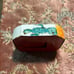 Vintage Daily Dime Coin Bank Tin Litho Cowboy Kid by Kalon Mfg Corp