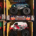 6 piece set turbo wheels 3” die cast monster truck,race cars,van new