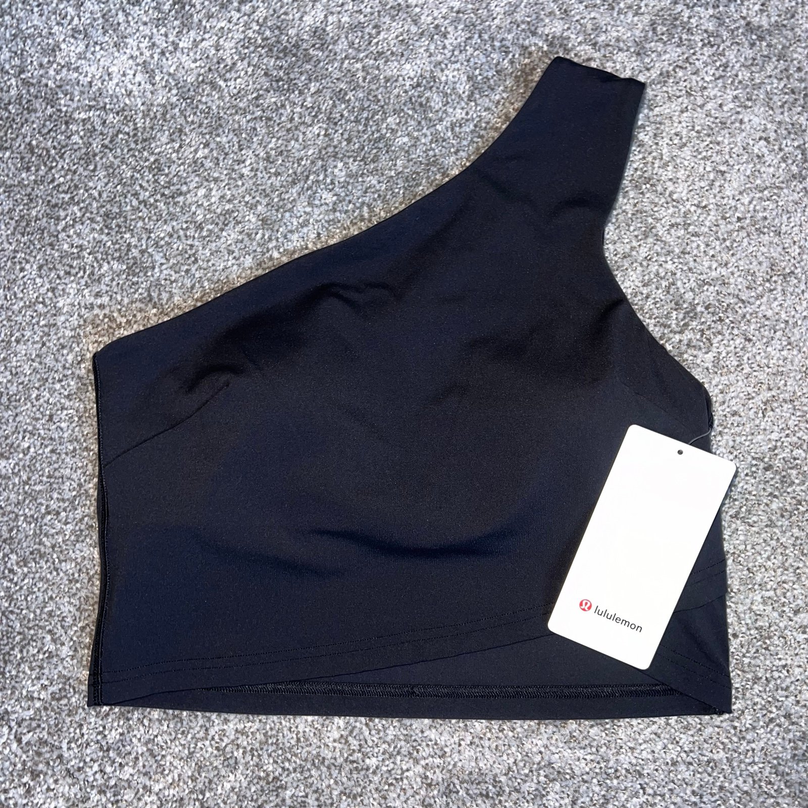 Lululemon Align Asymetrical Tank Top Black Women's 10 B/C Cup NWT 78