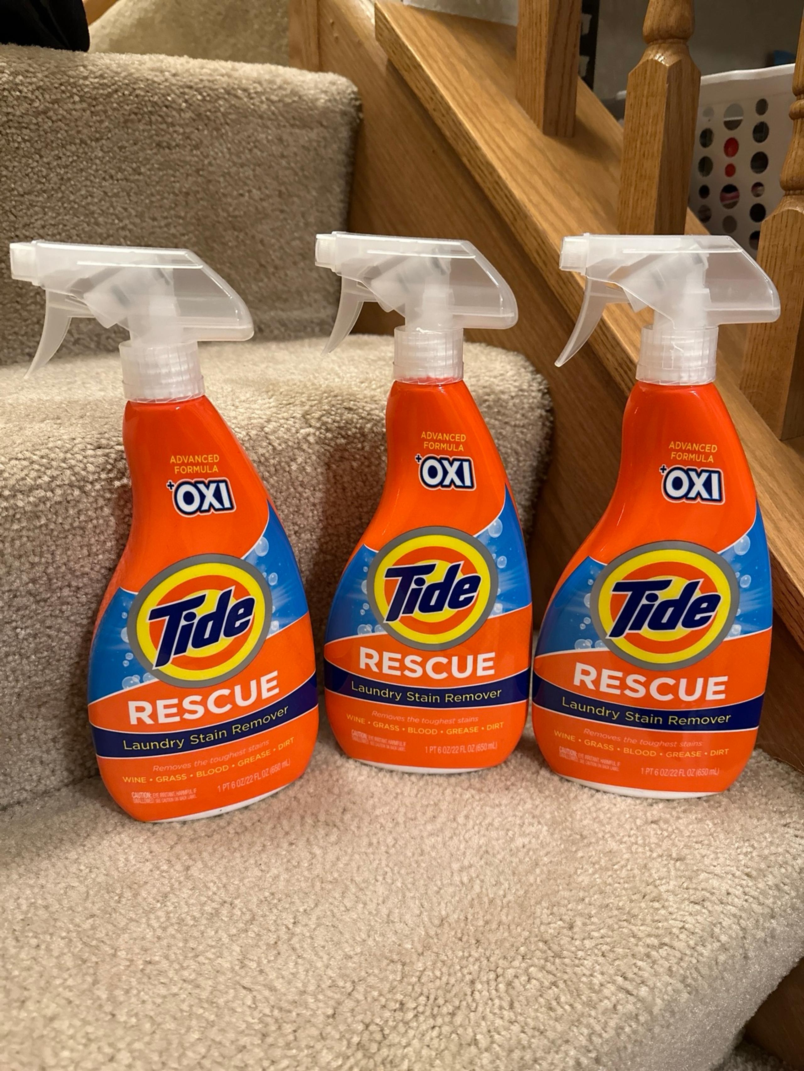 Tide Rescue Plus Oxi Laundry Stain Remover and Carpet Cleaning Spray and Wash
