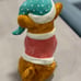 Blue Sky Clayworks PINK Sweater Ceramic Christmas Corgi Dog Figurine New