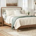 King Lofty Cotton Slub Woodblock Print Floral Quilt Off White/Mauve – Threshold™