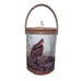 Vintage 1970 Wildlife Insulated Ice Bucket Pheasant Hunting Country Carry Handle