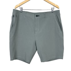 Public Rec Shorts Mens 38 Gray Workday Golf Chino Stretch Activewear Athleisure