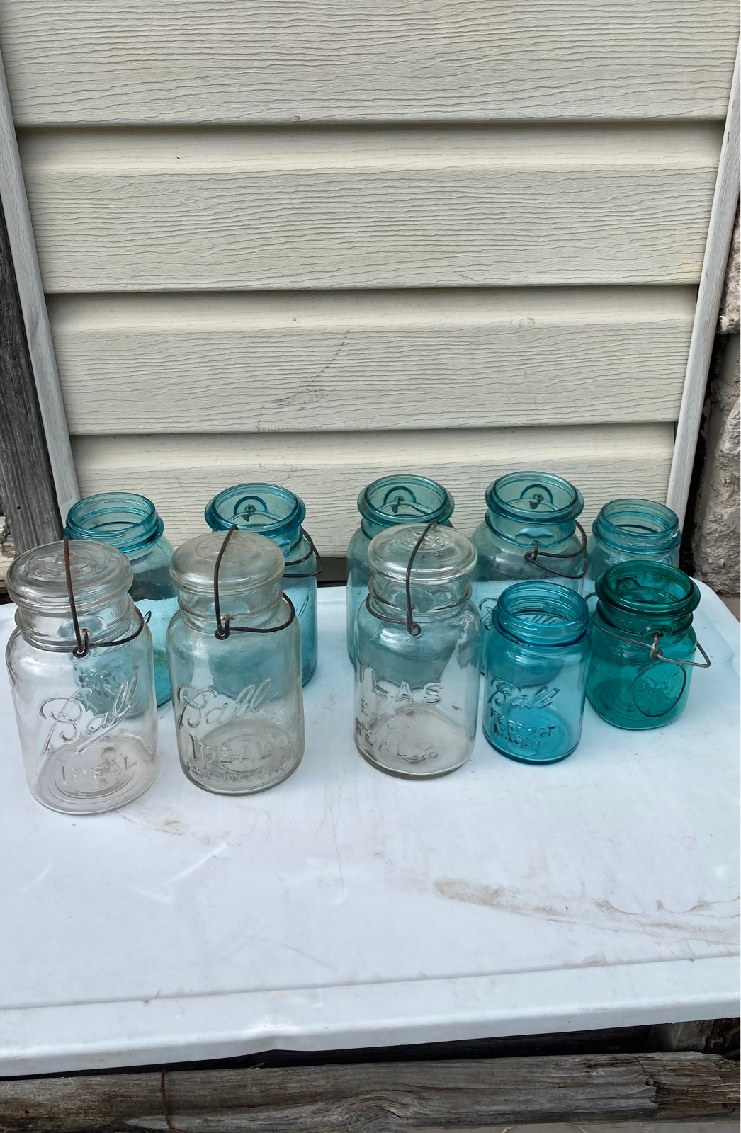 Vintage Mason jars & BALL Atlas Ideal