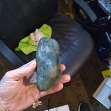 Polished big sur jade 2 lb . Stone light