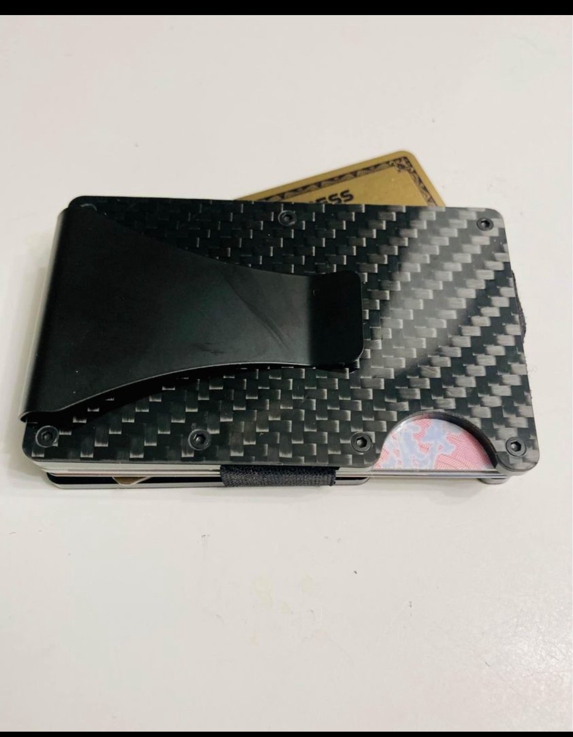 BRAND NEW! Men’s Carbon Fiber, RFID-Blocking Wallet & Money Clip