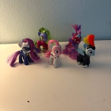 MLP Power Ponies Figure Lot, 5 Ponies