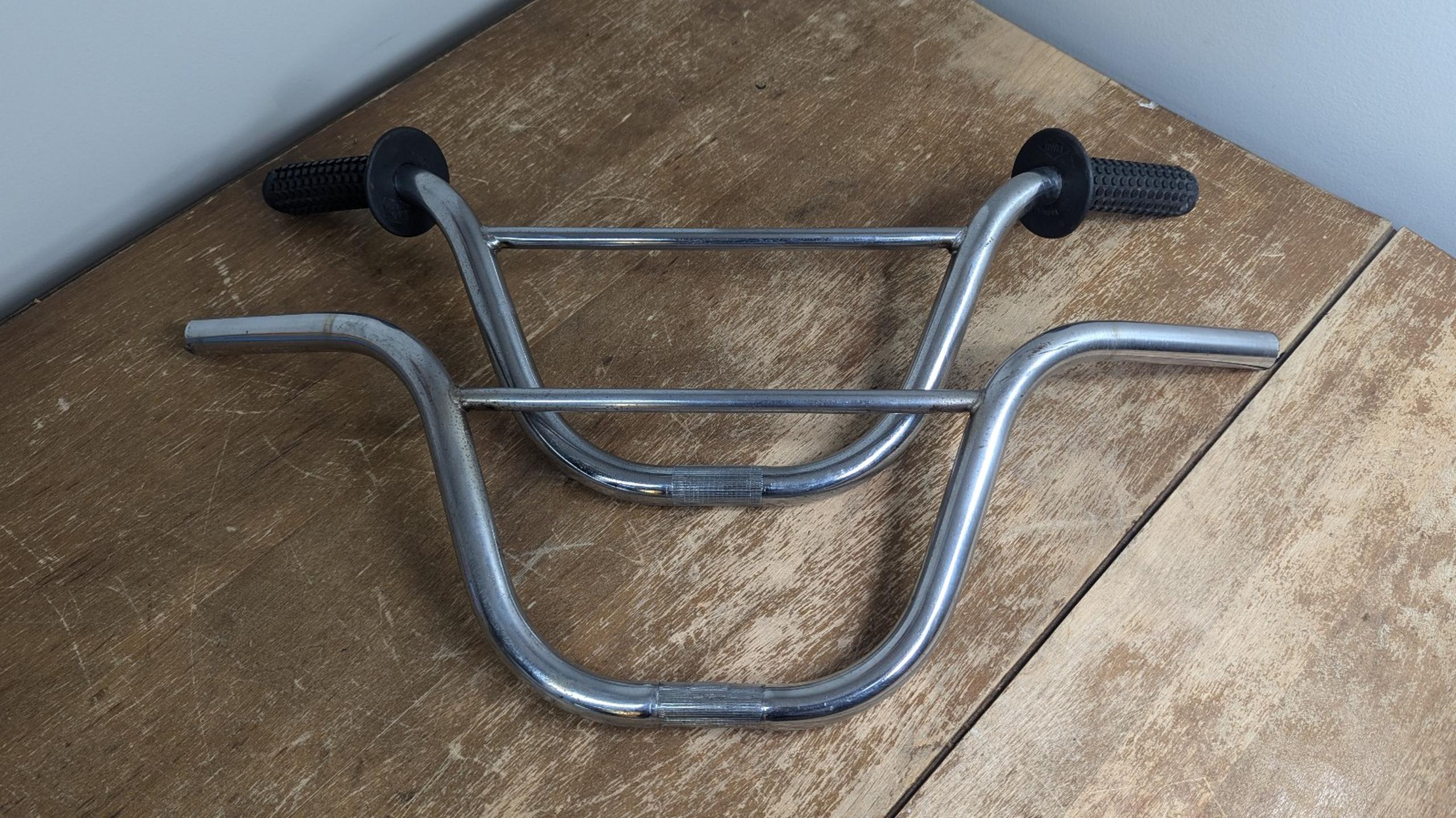 2 Vintage 1980s Bmx Handlebars Chrome DiamondBack BMX Loop tail Bars Lot