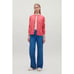 NWOT COS Women's 100% Cotton Crew Neck Long Sleeve Pocket Cardigan in Rose Pink
