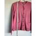 NWOT COS Women's 100% Cotton Crew Neck Long Sleeve Pocket Cardigan in Rose Pink