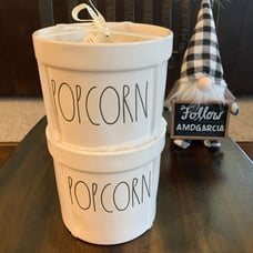 RaeDunn POPCORN tubs SET OF 2