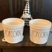 RaeDunn POPCORN tubs SET OF 2