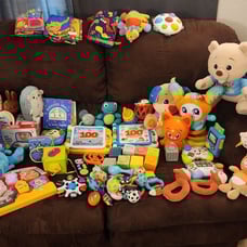 Huge lot of learning toys for toddlers and babies