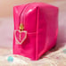 YSL Yves Sanit Laurent Hot Pink Makeup Pouch Cosmetic Bag Valentine’s