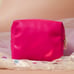YSL Yves Sanit Laurent Hot Pink Makeup Pouch Cosmetic Bag Valentine’s