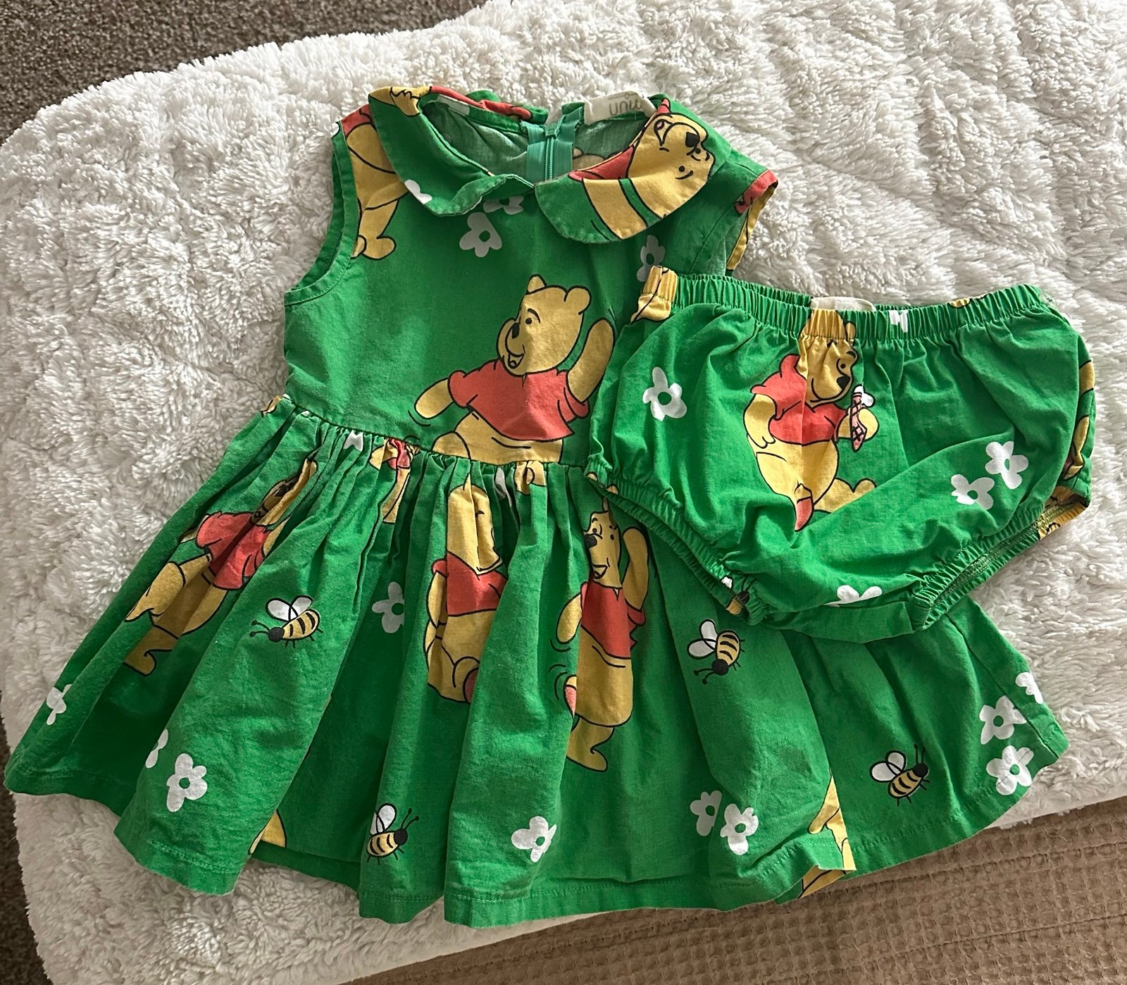 Numi Winnie the Pooh Dress + bloomers