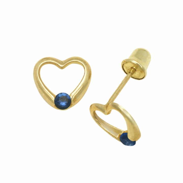 14K YELLOW GOLD EARRINGS BABY