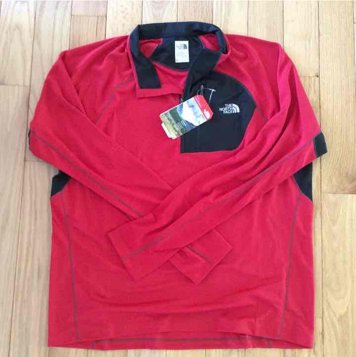 Men North Face Active 1/4 Zip XL New