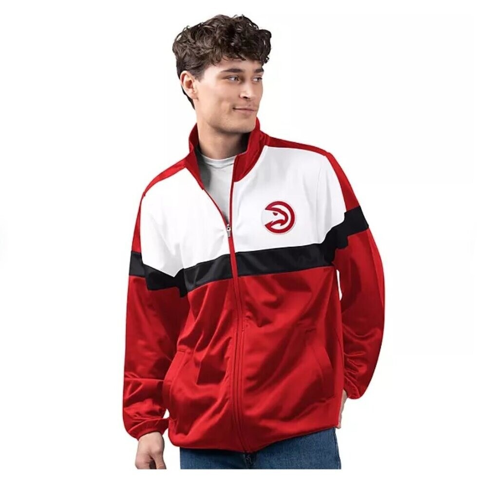 NBA Adult Full Zip Track Jacket- Atlanta Hawks