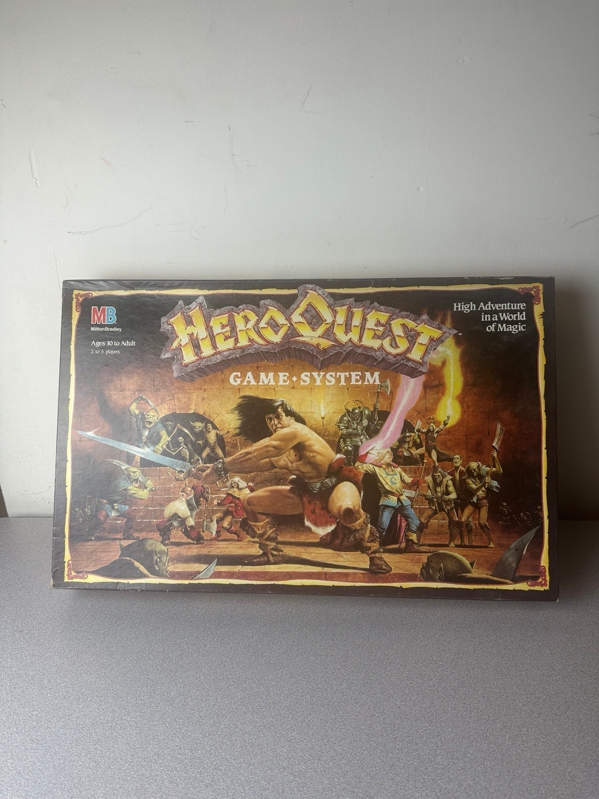 Vintage Hero Quest 1990 Board Game System Complete Milton Bradley HeroQuest