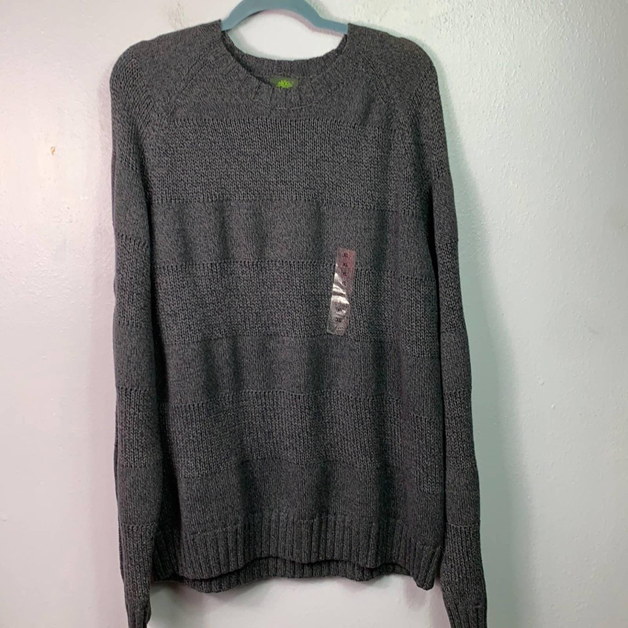 NWOT Timberland Mens Gray Cotton Crew Neck Sweater XL