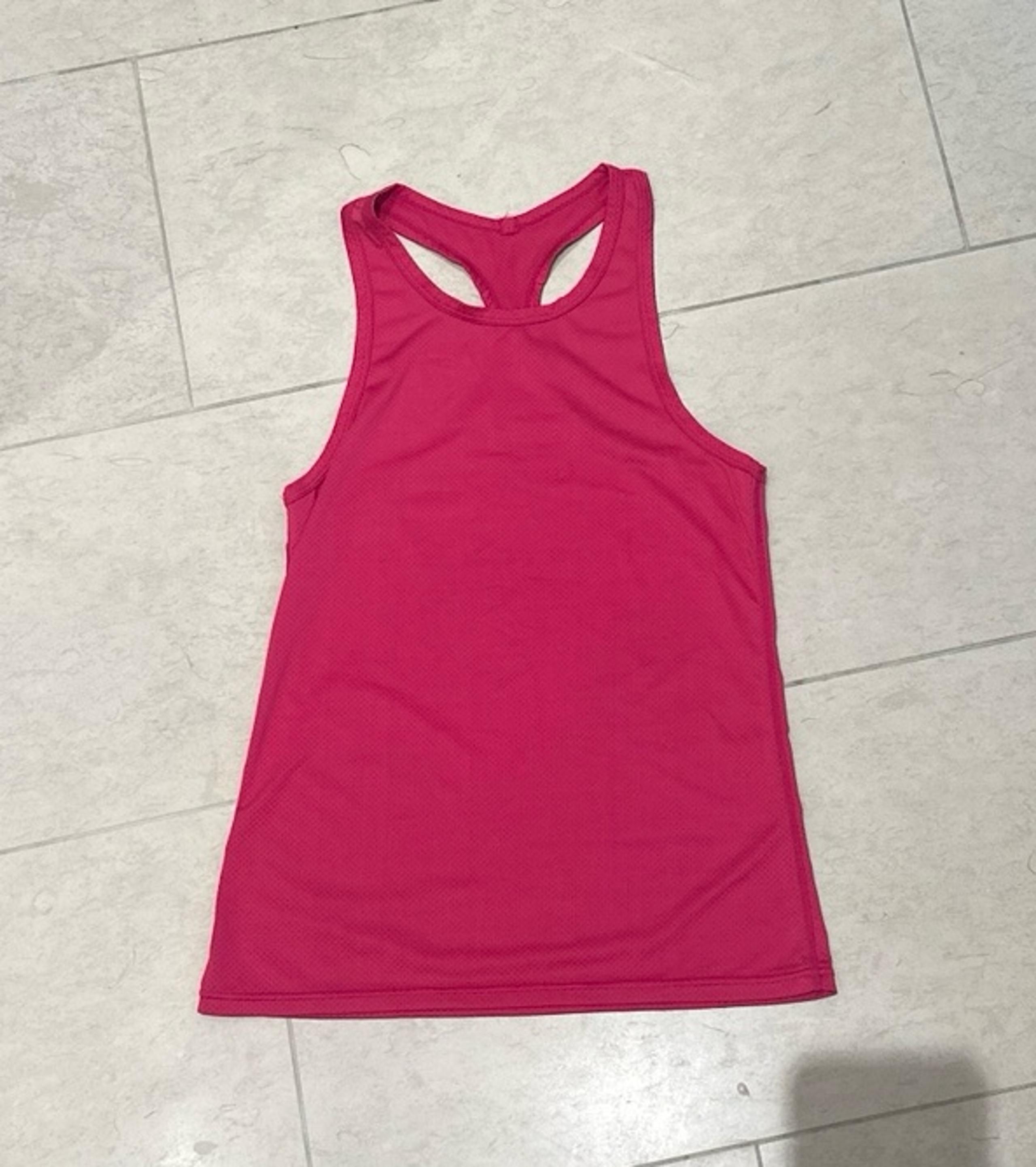 ZYIA active hot pink athletic racer back tank top, women’s small