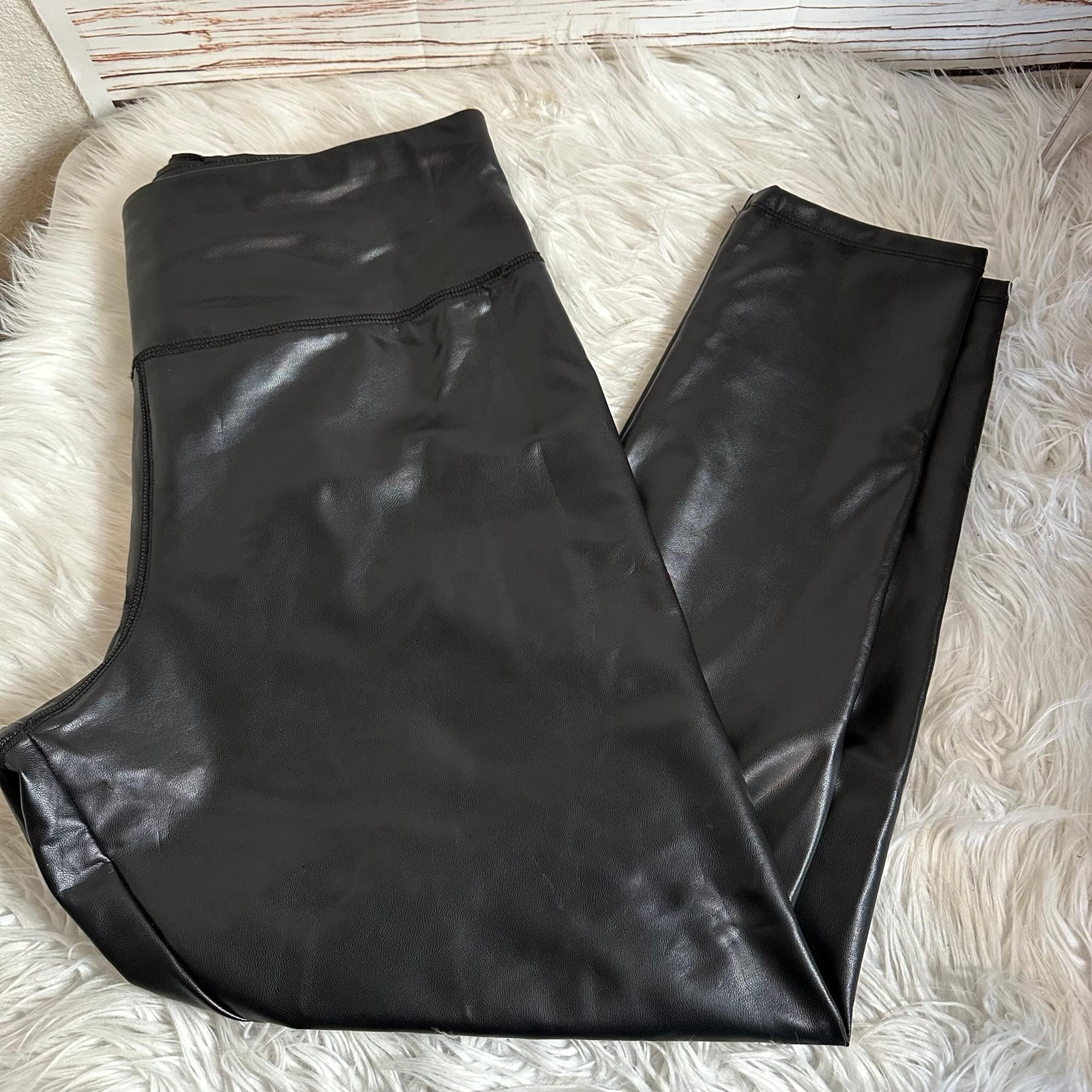 Blank NYC Faux Leather Pants Black Waist Women’s xl new