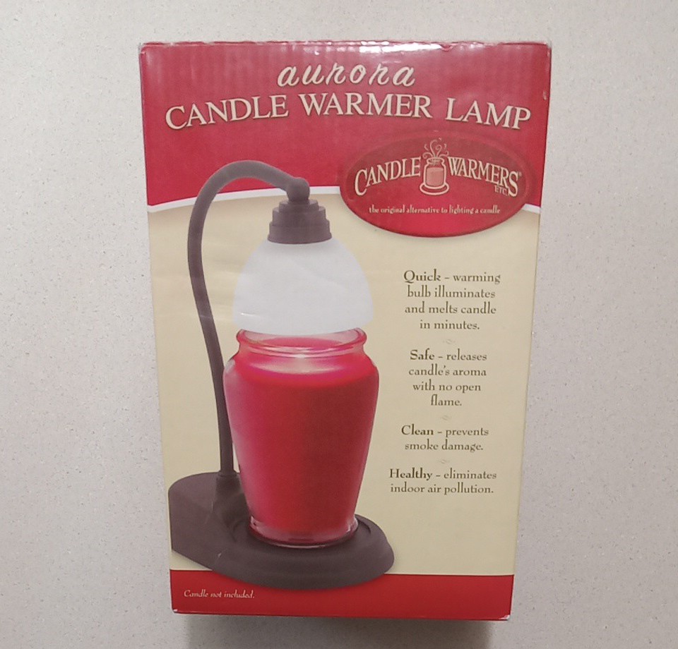 Candle Warmers Etc. Aurora Candle Warmer Lamp, Black New In Box