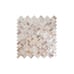 WS Tiles - Mother of Pearl Caribbean Beach 11 in. x 10.6 in. Herringbone Seashel