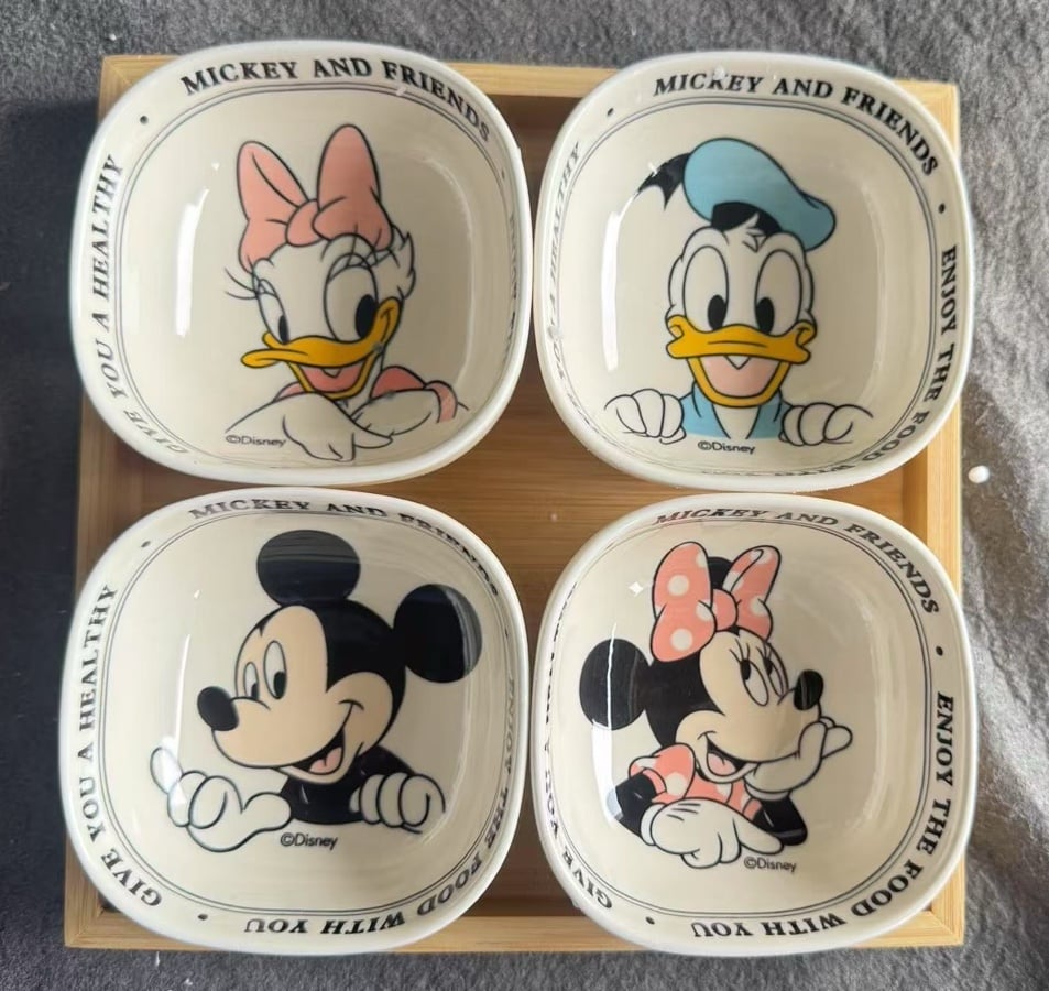 Mickey and friends appetizer plates bundle