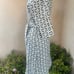 Lesley Evers shirt dress blue green button pockets Sz Small. Made in Oakland CA