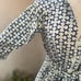 Lesley Evers shirt dress blue green button pockets Sz Small. Made in Oakland CA