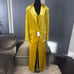 Women’s Gold 3-Piece Velvet Pant Suit Set Peak Lapel Size XL NWT