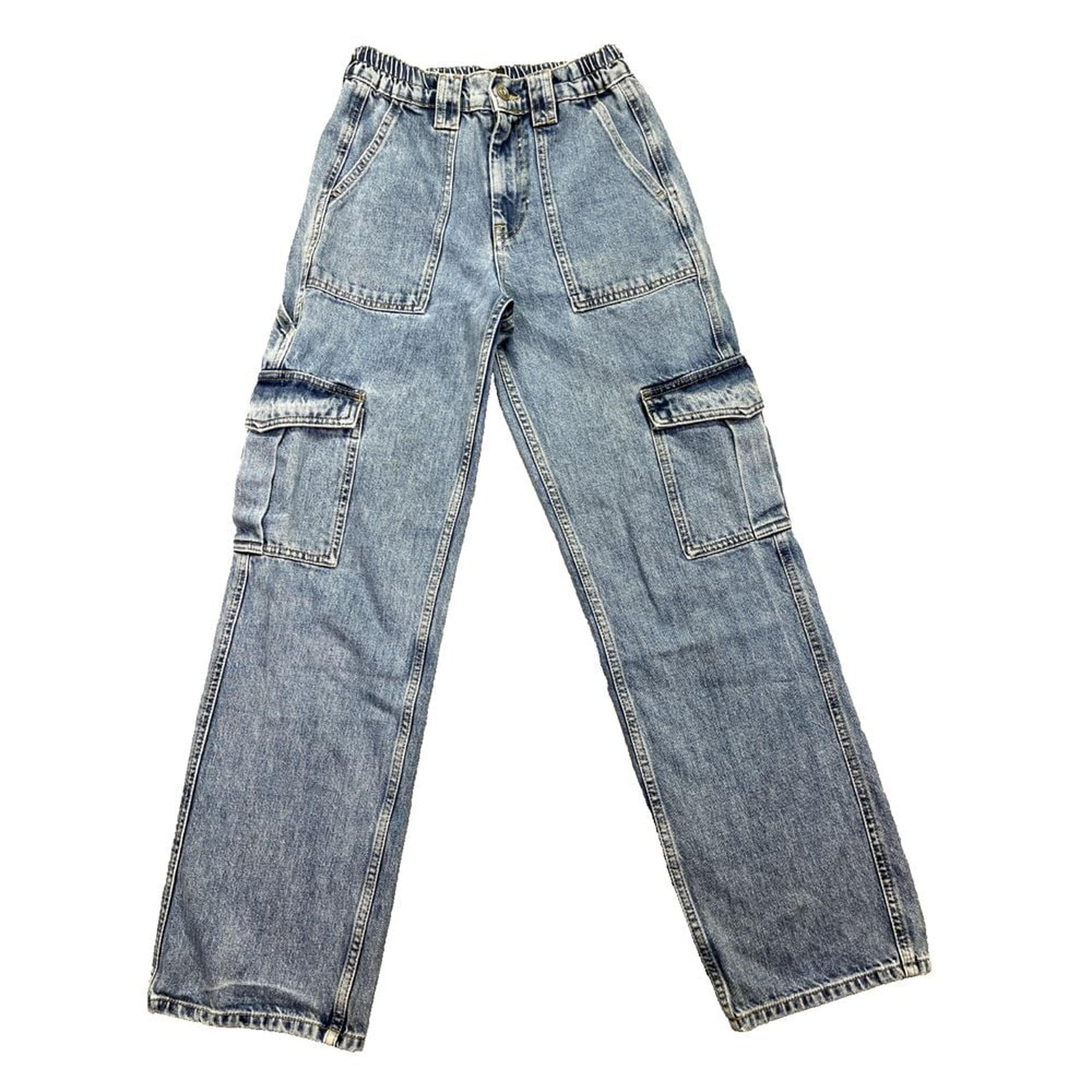 BDG Urban Outfitters Y2K Skate Jeans Women's Cargo Pocket Medium Wash Street 25