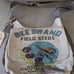 Bee Brand Crossbody-satchel/handbag-Vintage seed sack design linen & leather bag