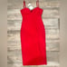 ZARA BLOGGER FAVE!!! Sweetheart Neckline Midi Dress NWT