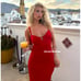 ZARA BLOGGER FAVE!!! Sweetheart Neckline Midi Dress NWT