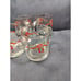 4 Poinsettia & Ribbons Christmas On The Rocks Glass Tumblers Coffee Mug 8oz