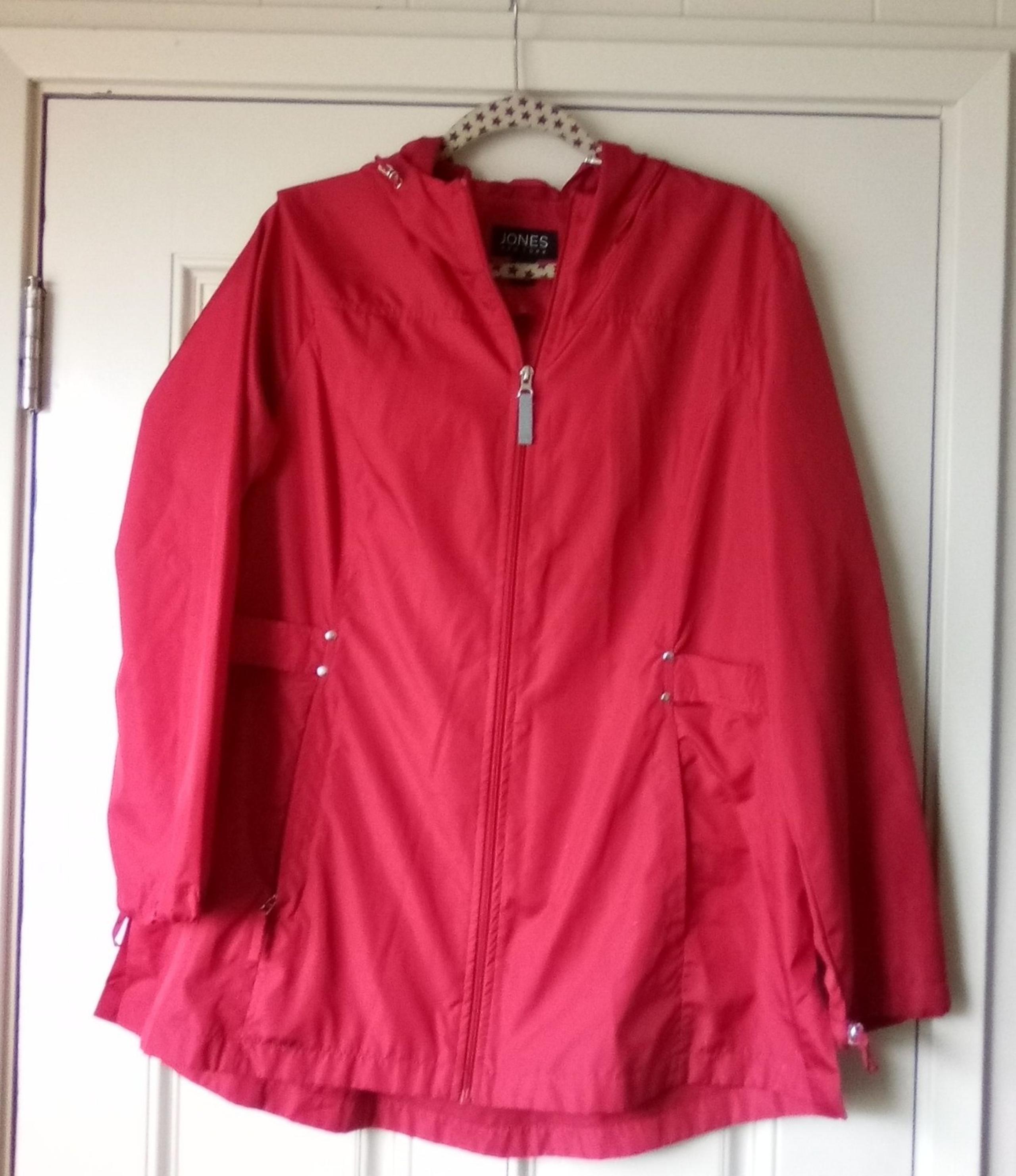 NEW XL Jones New York Woman's Windbreaker Jacket Color: Red
