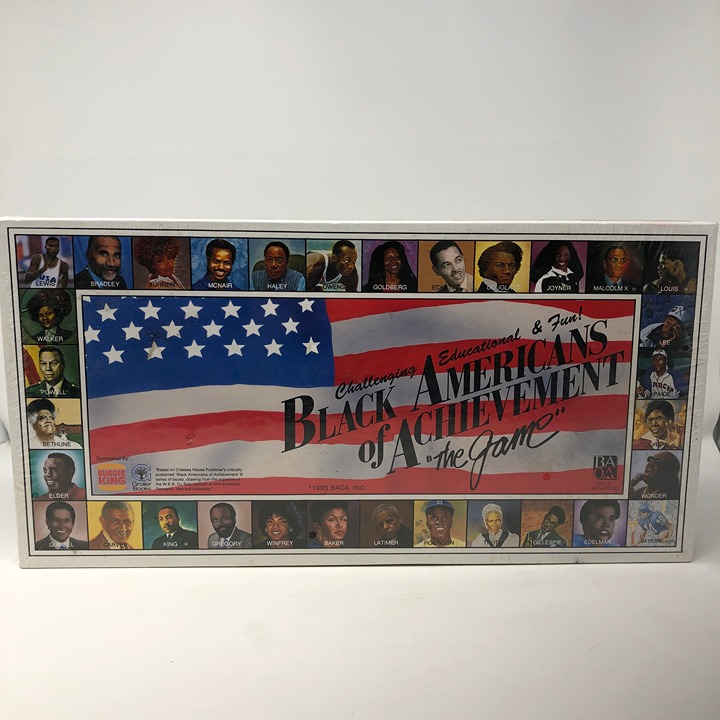 Vintage 1993 BLACK AMERICANS OF ACHIEVEMENT Board History Game Burger King NEW