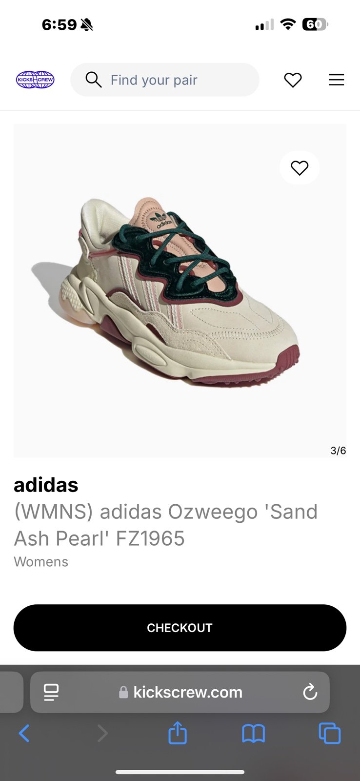 Adidas Ozweego “Sand Ash Pearl”