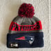 New Era NFL New England Patriots Beanie Hat with Pompom