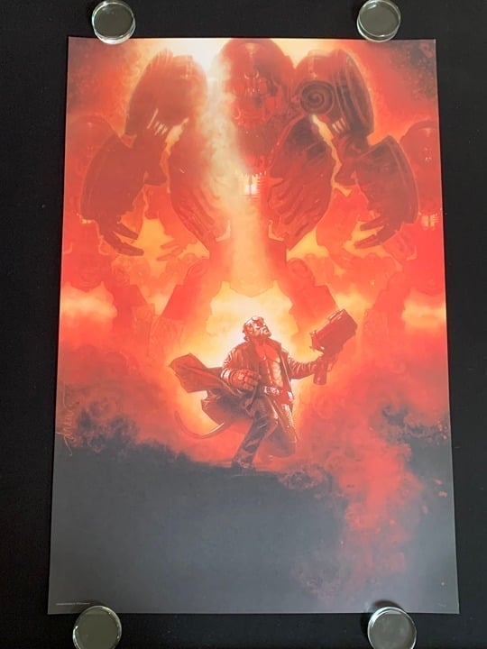 HELLBOY II GOLDEN ARMY ART PRINT 92/250 DREW STRUZAN VICE PRESS BNG MONDO 24x36