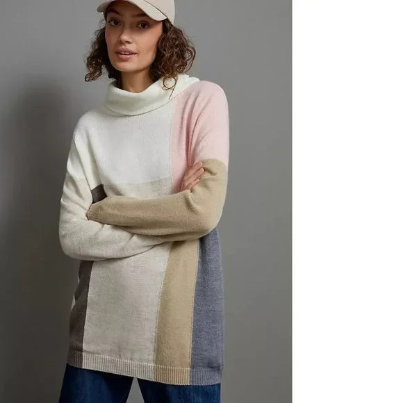 Anthropologie Viviana Turtleneck Tunic Sweater