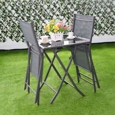 Set Garden Backyard Table Chairs Outdoor