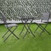 Set Garden Backyard Table Chairs Outdoor