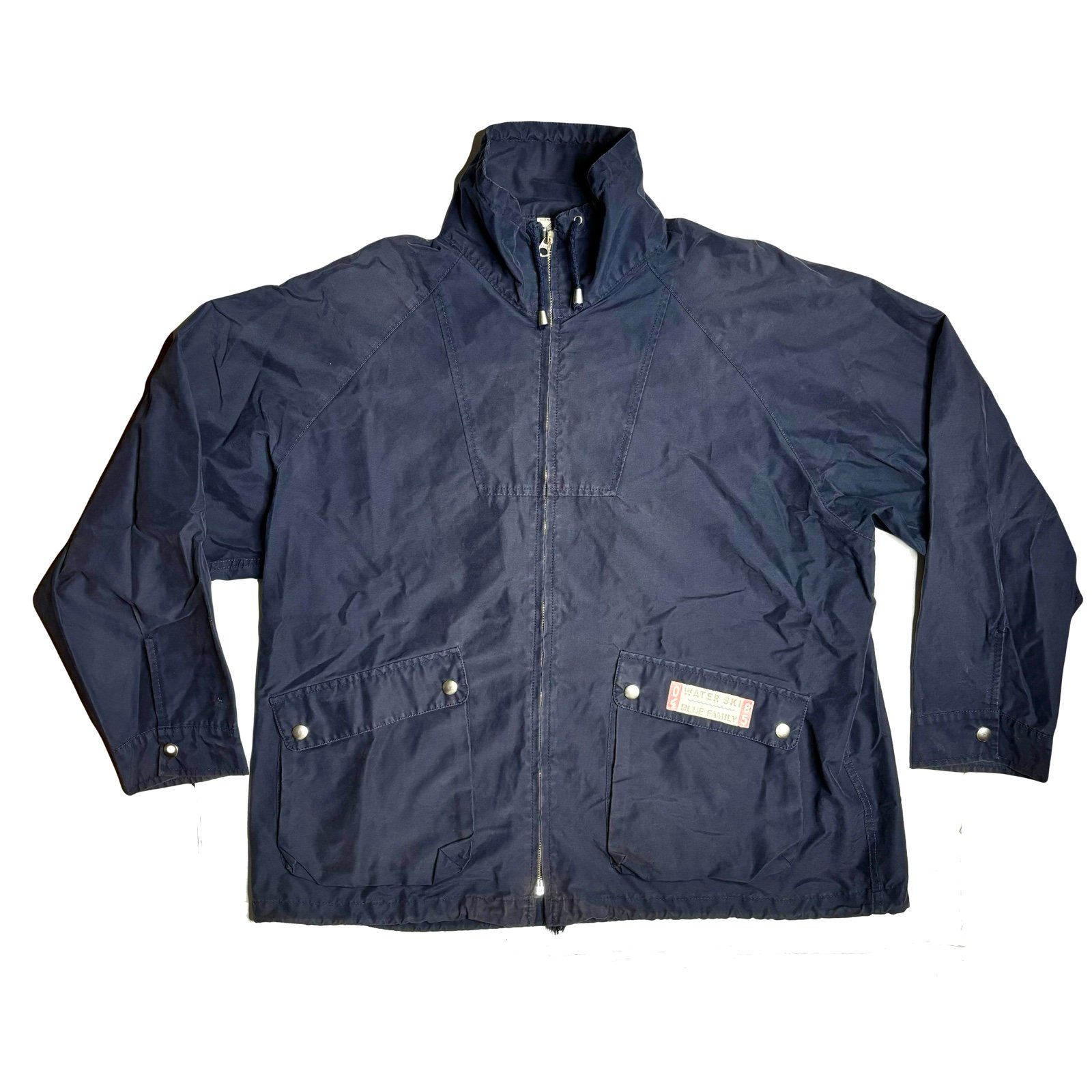 Vintage Blue Family By United Colors Of Benetton Sailing Rain Jacket